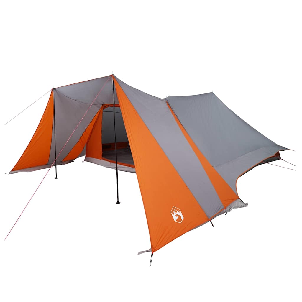 Tenda familiare Vidaxx con tetto grigio e arancione 660 x 456 x 200 cm