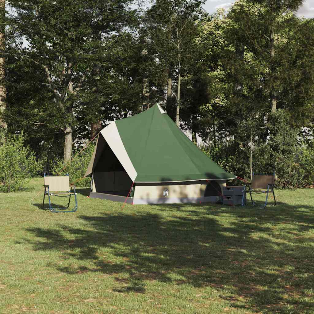 Tenda familiare Vidaxx Teepee verde e beige 400 x 346 x 250 cm