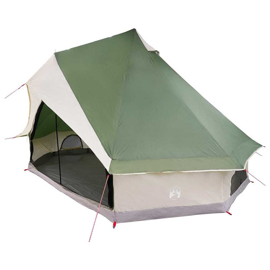 Tenda familiare Vidaxx Teepee verde e beige 400 x 346 x 250 cm