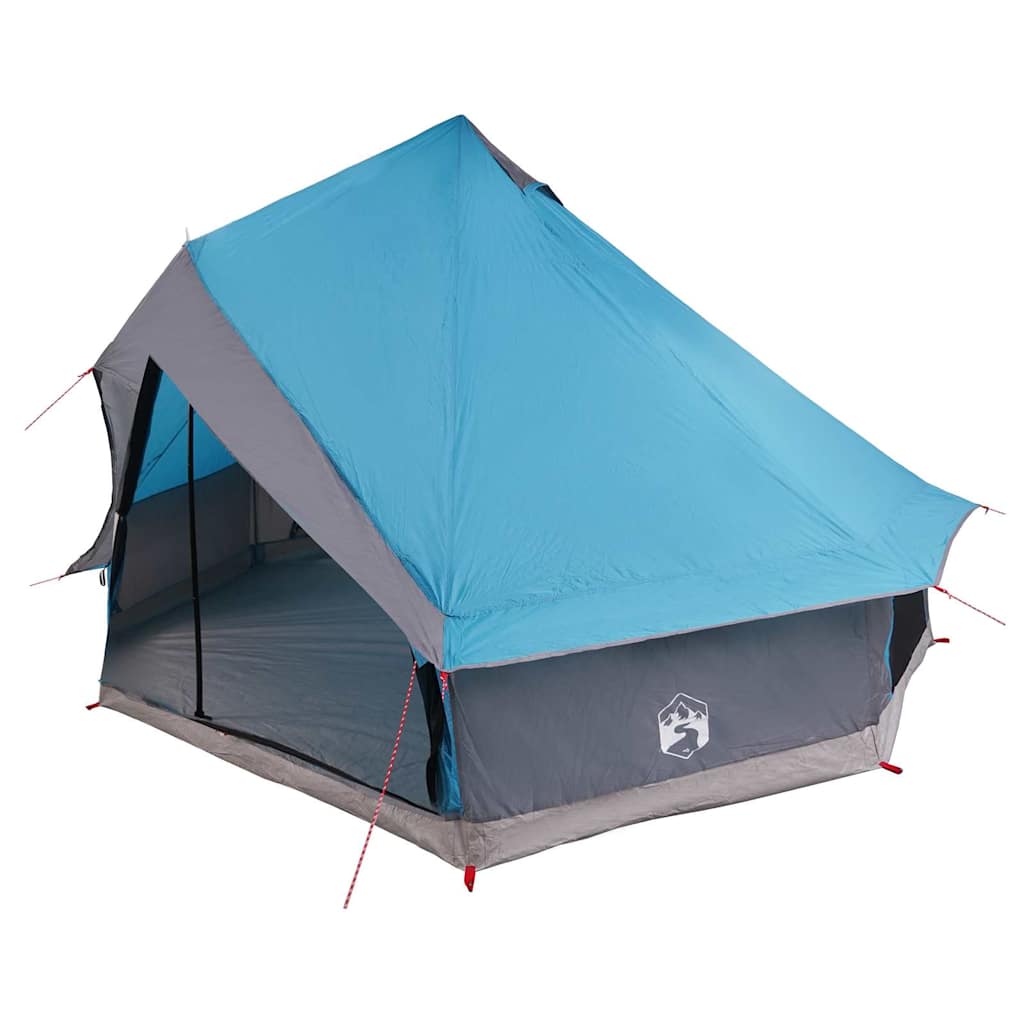 Tenda familiare Vidaxx teepee teepee blu e grigia 400 x 346 x 250 cm