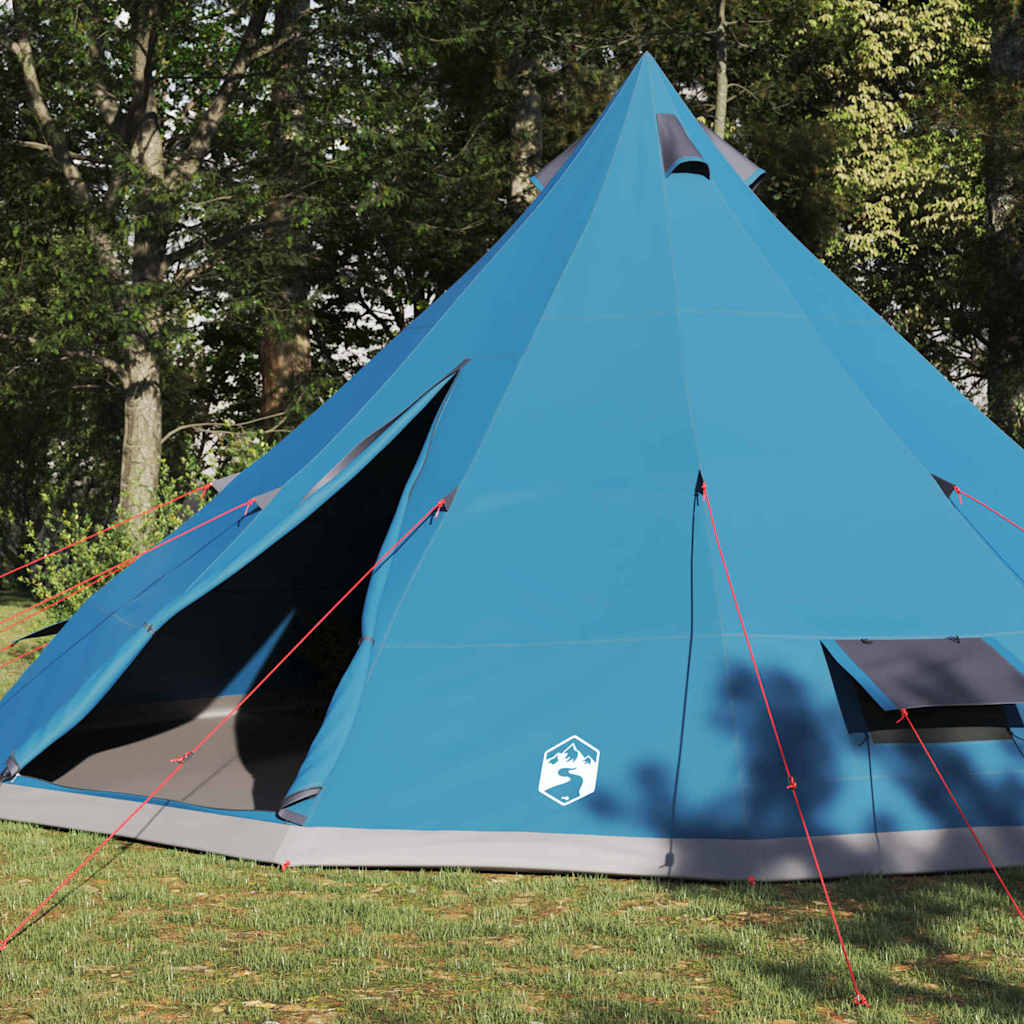 Tienda tipi familiar Vidaxx tipi azul y gris 560 x 560 x 300 cm