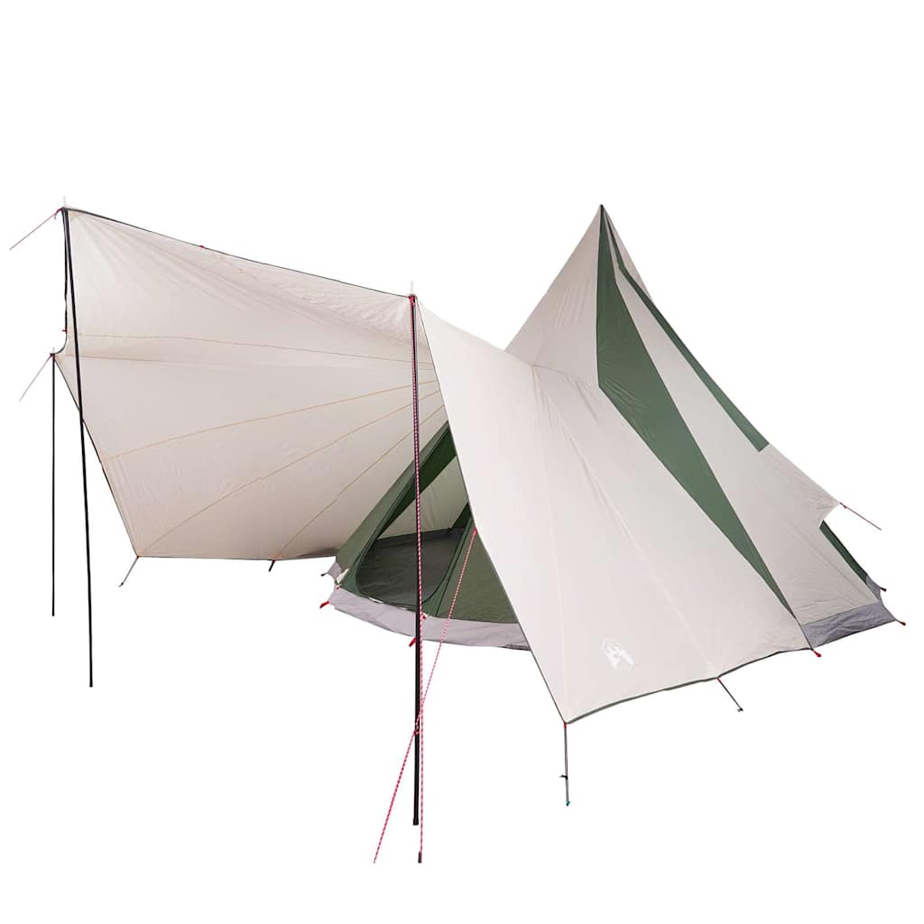 Tenda familiare Vidaxx Teepee verde e beige 510 x 690 x 330 cm