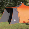 Tienda tipi Vidaxx con techo de tela gris y naranja 492 x 492 x 275 cm