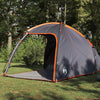 Tienda de campaña vidaxx gris y naranja 370 x 230 x 185 cm poliéster y fibra de vidrio