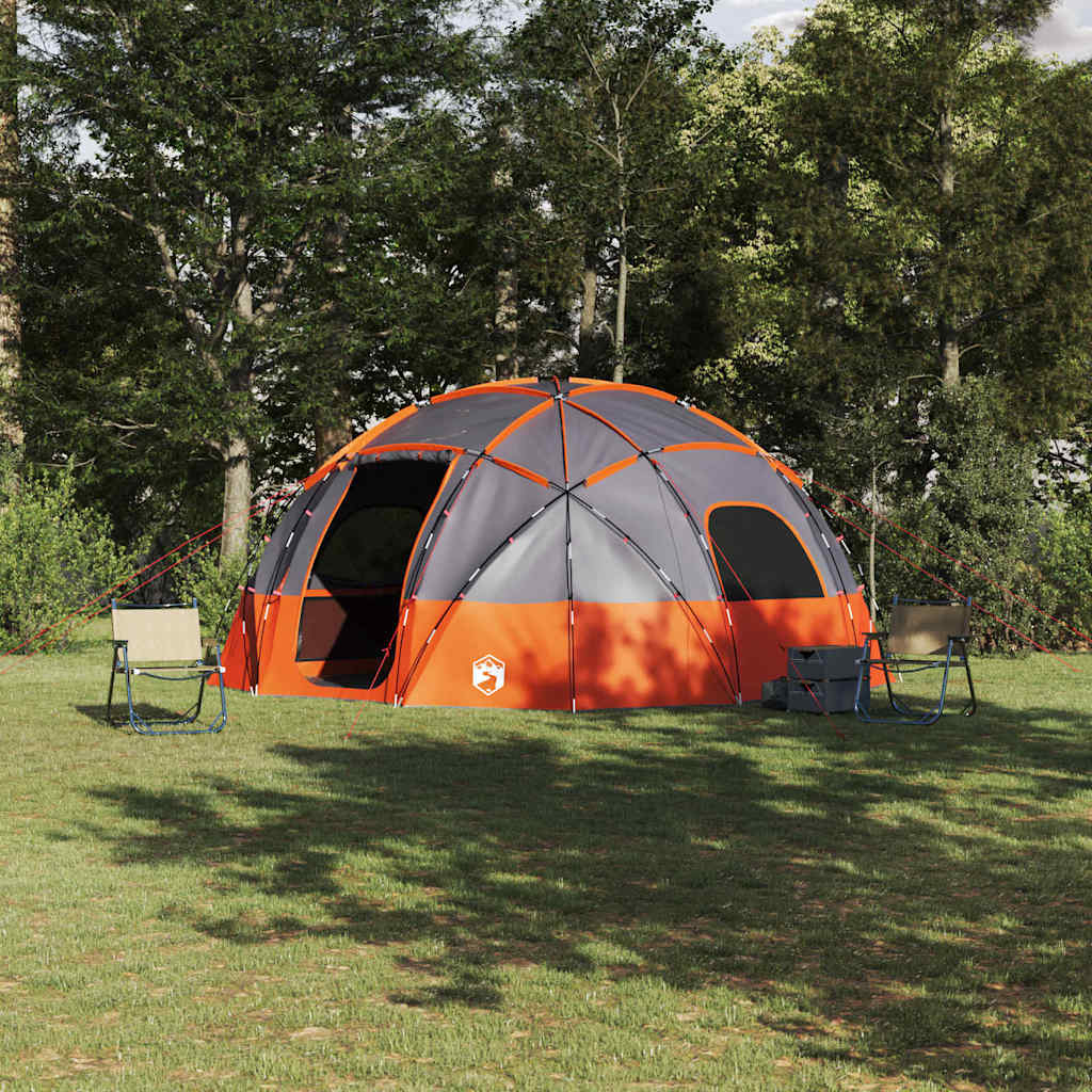 Tienda de campaña VidaXL gris y naranja 475 x 475 x 235 cm poliéster