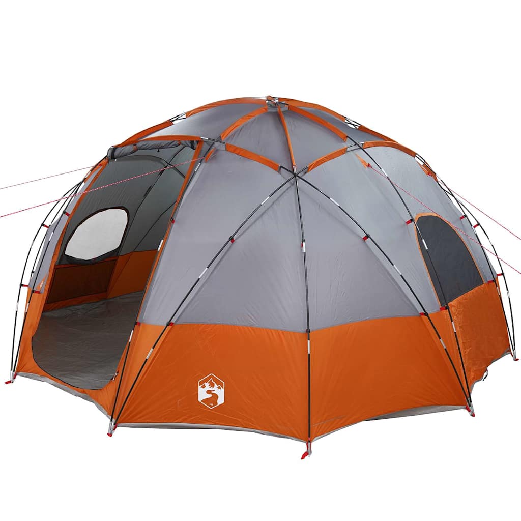 Tienda de campaña VidaXL gris y naranja 475 x 475 x 235 cm poliéster