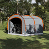 Tienda de campaña vidaxx con techo gris y naranja 268 x 240 x 191 cm poliéster