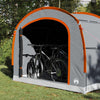 Vidaxl tent met dak grijs en oranje 268 x 240 x 191 cm polyester