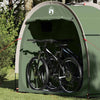 Tenda da bicicletta Vidaxx con tetto con ripostiglio verde 210 x 90 x 174 cm