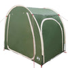 Vidaxl fietstent met dak met opslag groen 218 x 156 x 180 cm