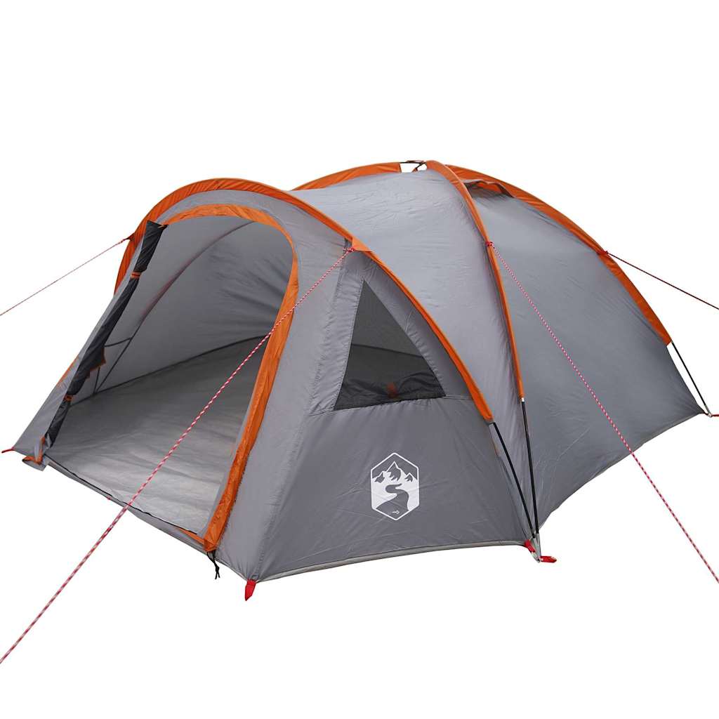 Tienda de campaña VidaXL gris y naranja 308 x 268 x 130 cm poliéster