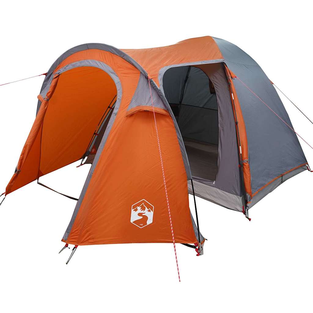 Tenda Vidaxx Dome con tetto grigio e arancione 384 x 254 x 170 cm