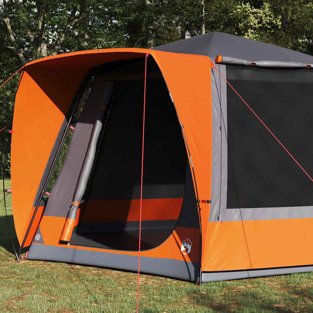 Tienda de campaña VidaXL gris y naranja 420 x 420 x 227 cm poliéster