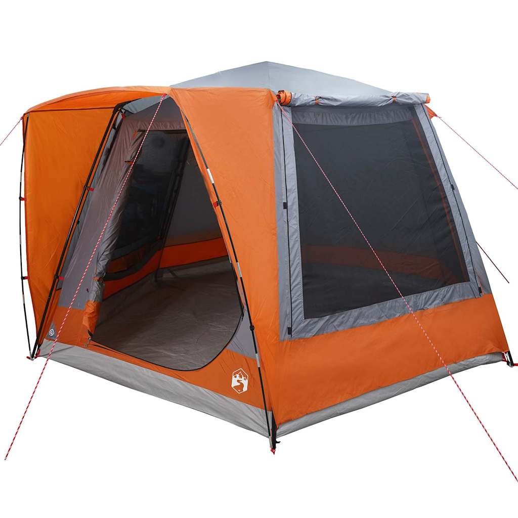Tienda de campaña VidaXL gris y naranja 420 x 420 x 227 cm poliéster