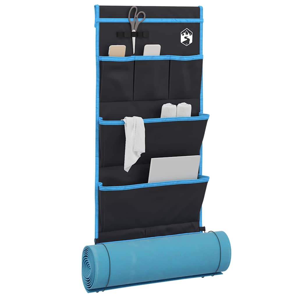Borsa portaoggetti Vidaxx con portaoggetti nera e blu 91 x 47,5 cm oxford