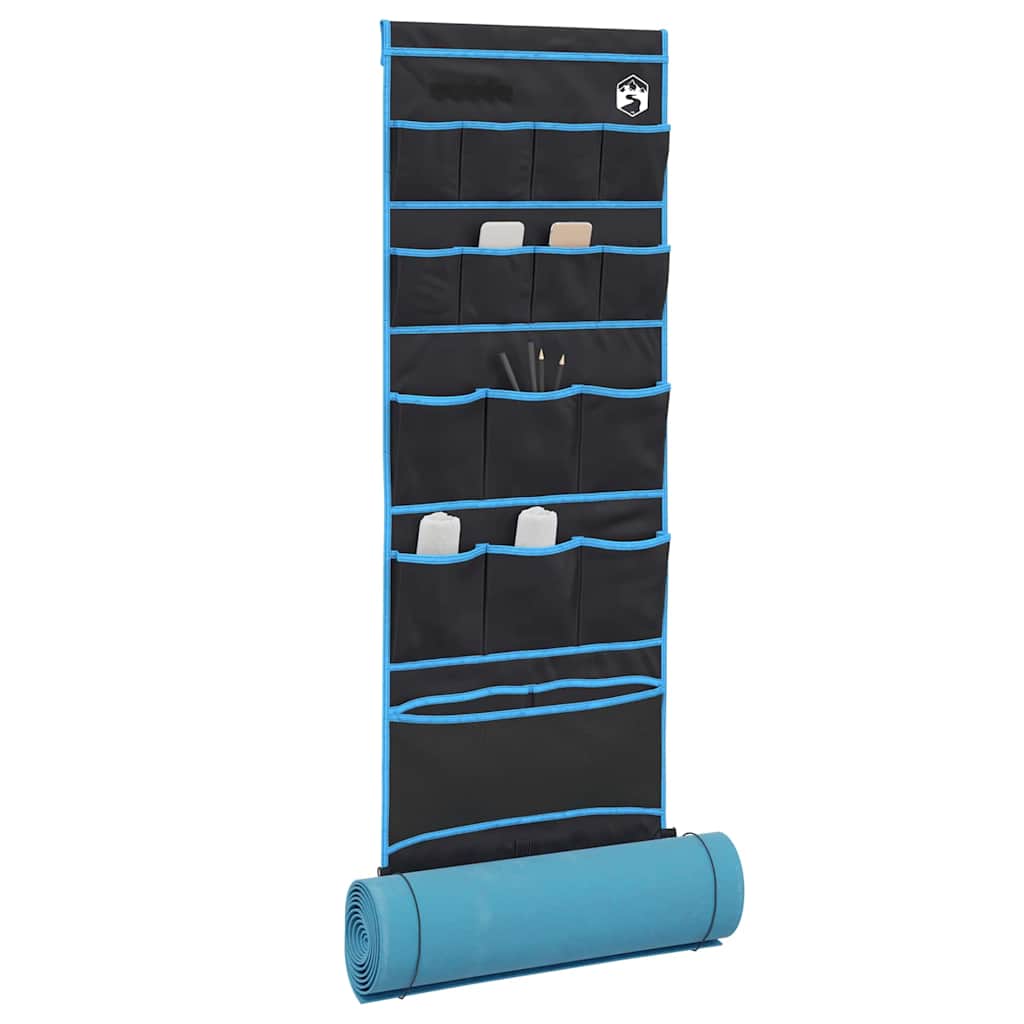 VidaXL bolsa de almacenamiento con almacenamiento negro y azul 125 x 48 cm oxford