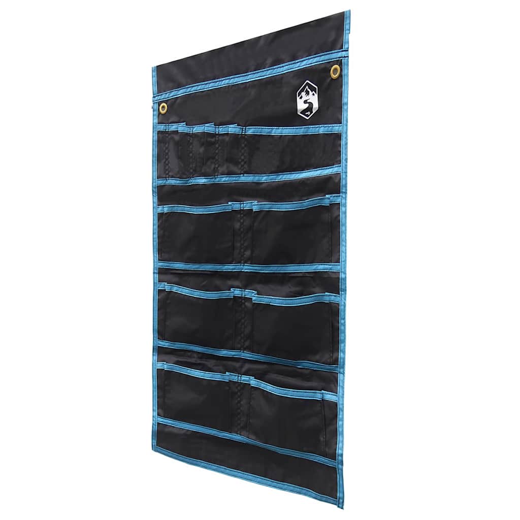 VidaXL bolsa de almacenamiento con almacenamiento negro y azul 63,5 x 40 cm oxford
