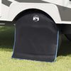 Coprimozzo Vidaxl nero e blu 108 x 76 cm oxford
