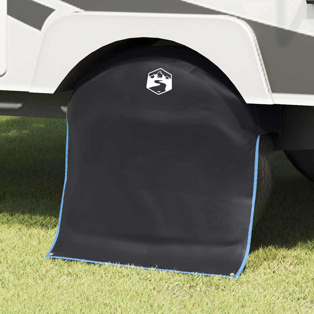 Coprimozzo Vidaxl nero e blu 108 x 76 cm oxford