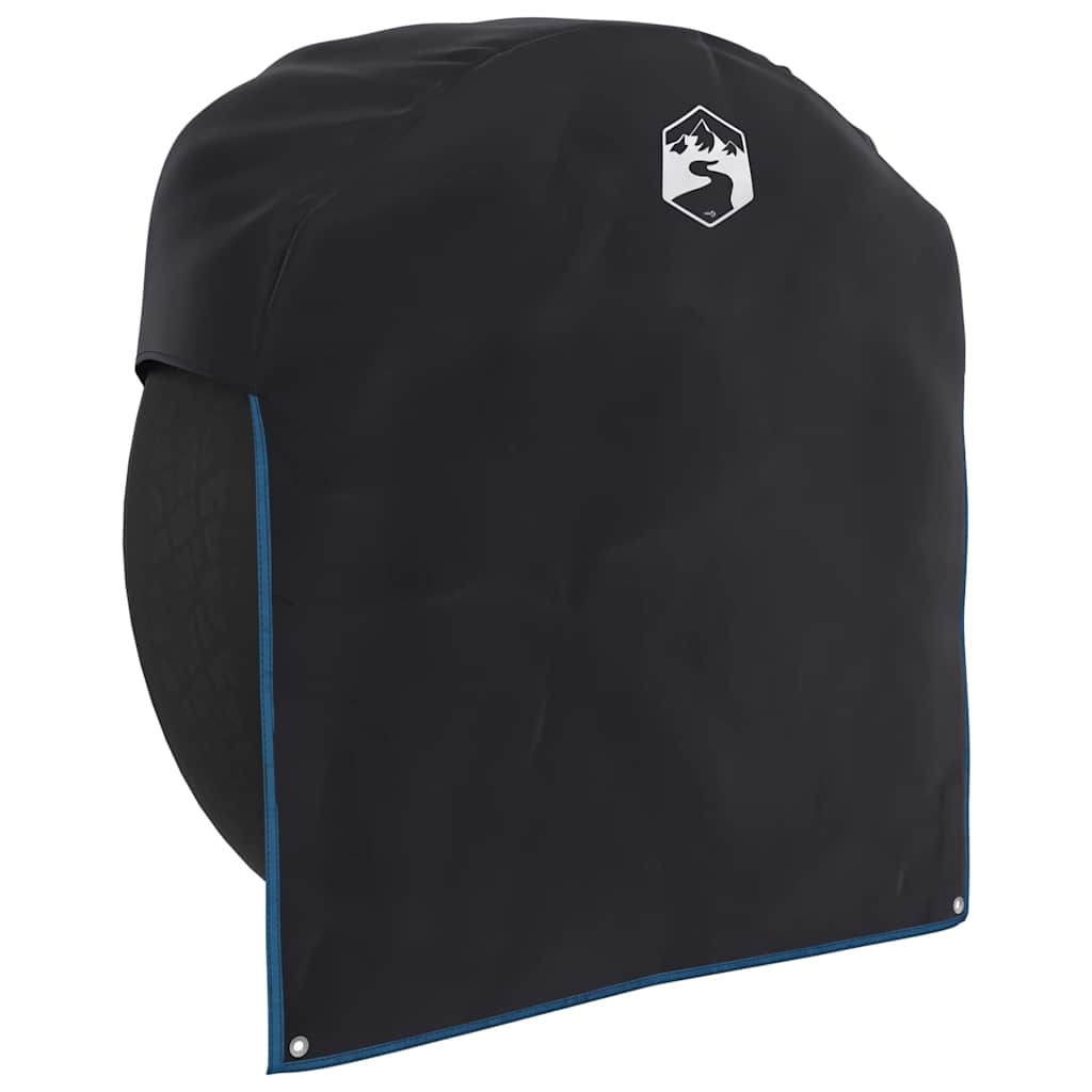 Coprimozzo Vidaxl nero e blu 108 x 76 cm oxford