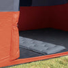 Tienda interior vidaXL con techo tafetán gris y naranja 280 x 220 x 176 cm