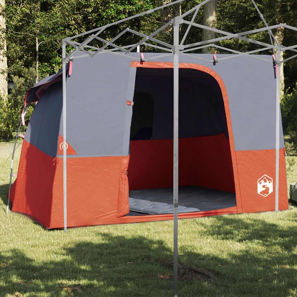 Vidaxl binnentent met dak grijs en oranje 280 x 220 x 176 cm taft