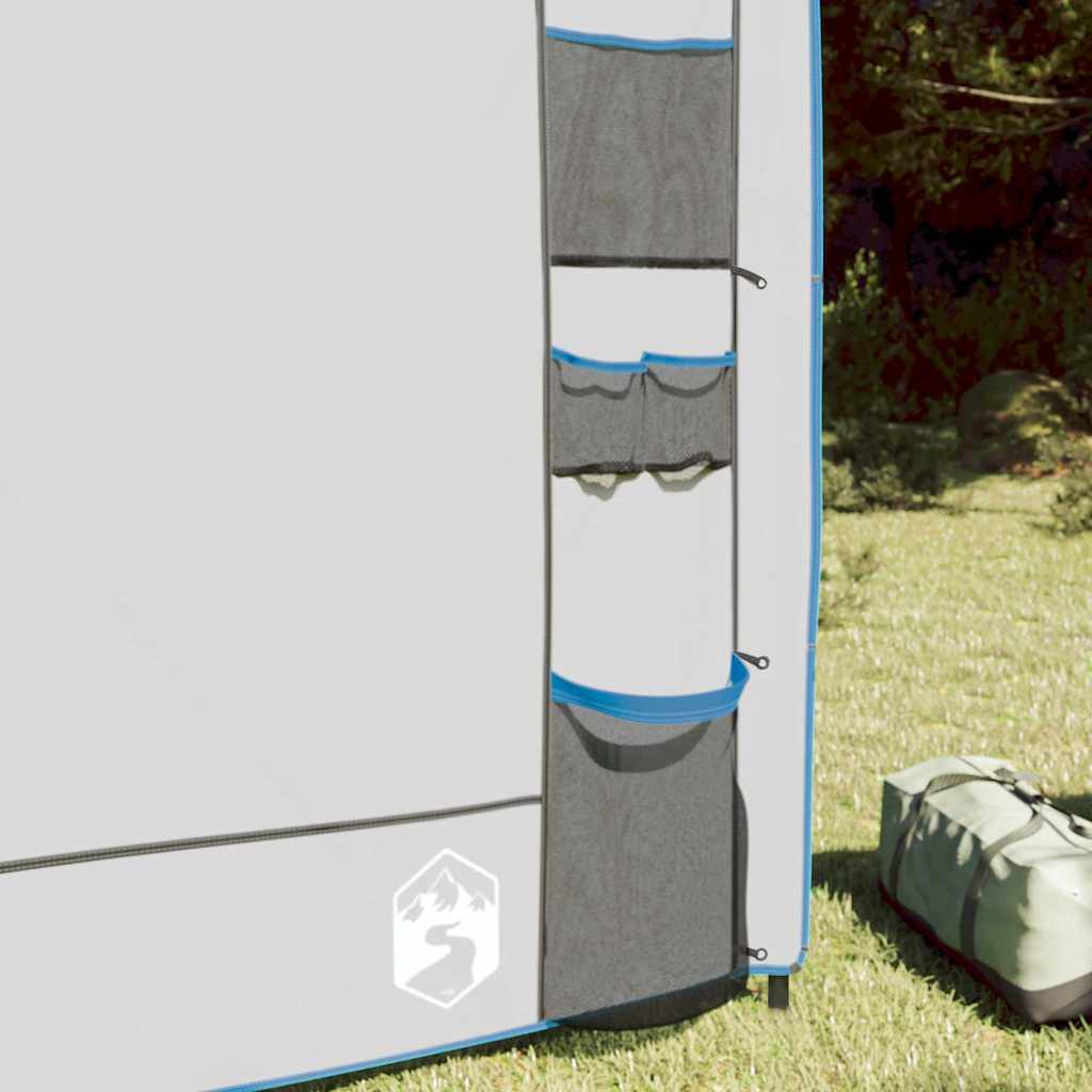 Vidaxx organizer per tenda sospesa grigio e blu 320 x 182 cm oxford