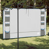 Vidaxx organizer per tenda sospesa grigio e blu 320 x 182 cm oxford