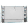 Vidaxx organizer per tenda sospesa grigio e blu 320 x 182 cm oxford