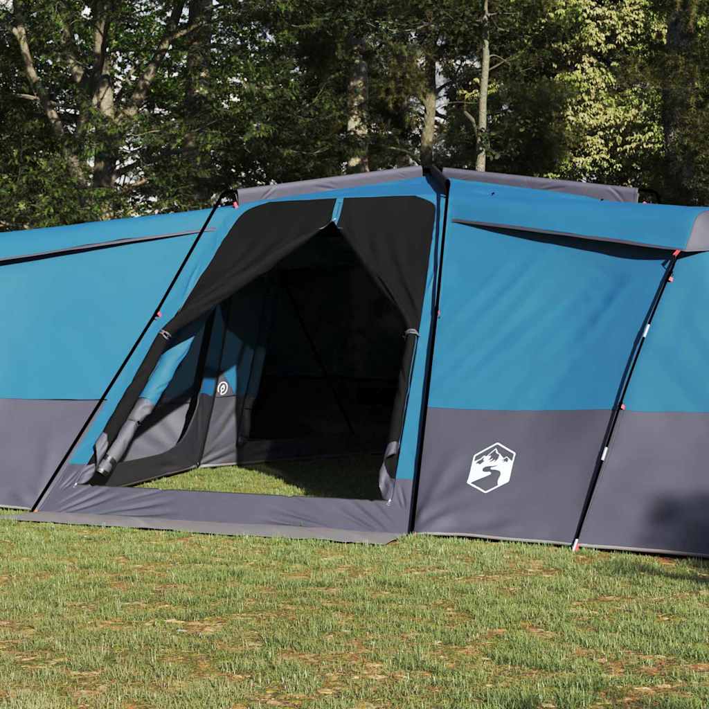 Tenda familiare Vidaxx con tetto con ripostiglio blu 833 x 585 x 216 cm taffetà