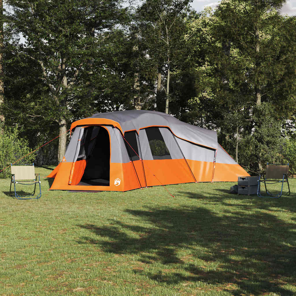Tienda familiar vidaxx con techo tafetán gris y naranja 762 x 655 x 218 cm