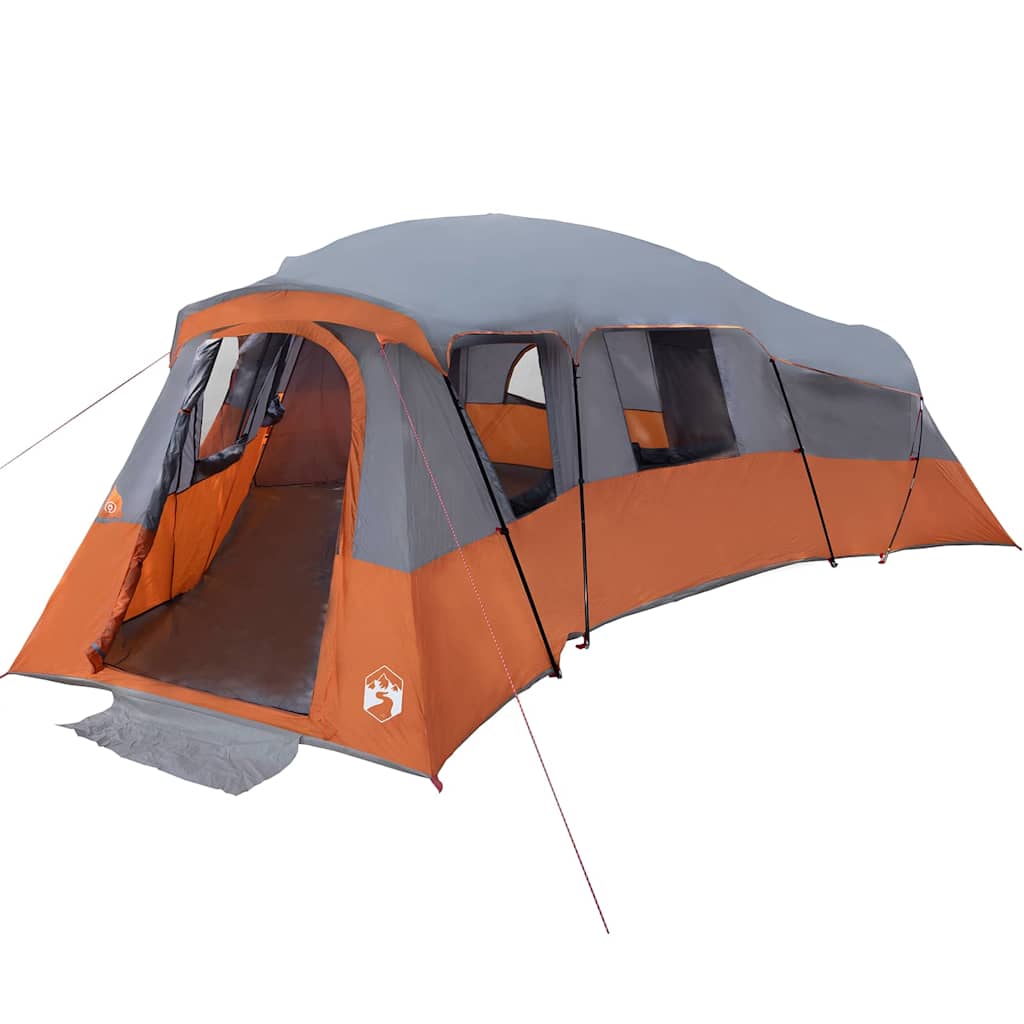Tienda familiar vidaxx con techo tafetán gris y naranja 762 x 655 x 218 cm