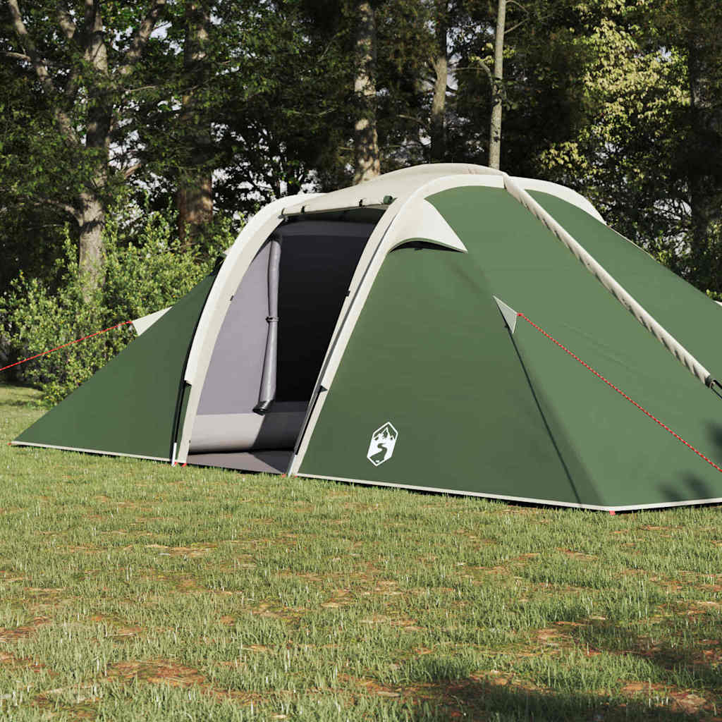 Tienda túnel Vidaxx con techo y almacenamiento tafetán verde 510 x 240 x 156 cm