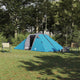 Tienda túnel Vidaxx con techo y almacenamiento tafetán azul 510 x 240 x 156 cm