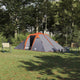 Tienda túnel vidaxx con techo tafetán gris y naranja 510 x 240 x 156 cm