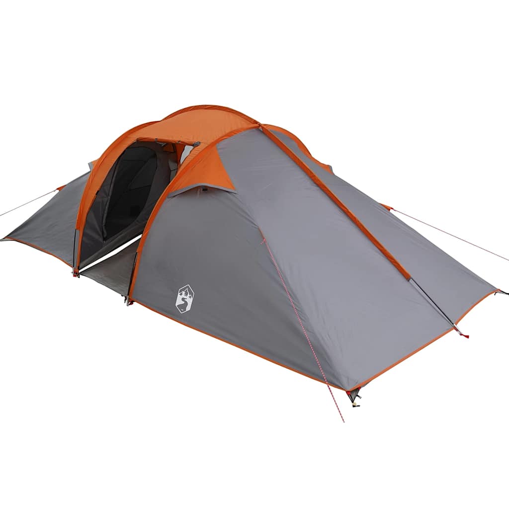 Tenda a tunnel Vidaxx con tetto grigio e arancione 510 x 240 x 156 cm taffetà