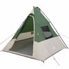 Vidaxl tipi tent met dak met opslag groen 383 x 338 x 217 cm taft