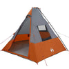 Tienda tipi vidaxx con techo tafetán gris y naranja 383 x 338 x 217 cm