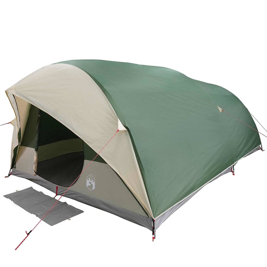 Tenda a tunnel VidaXL con tetto con ripostiglio verde 500 x 348 x 200 cm taffetà