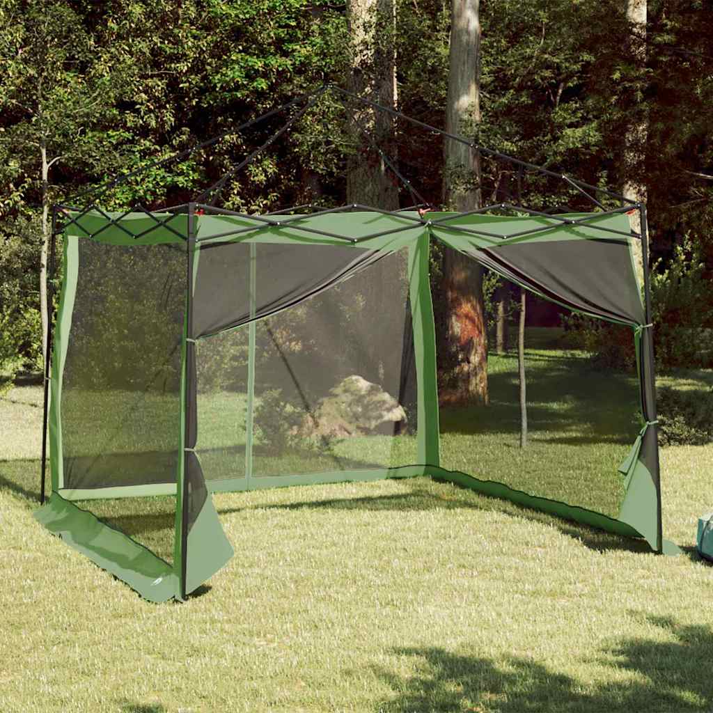 Vidaxl binnentent met dak met opslag groen 303 x 303 x 196 cm taft