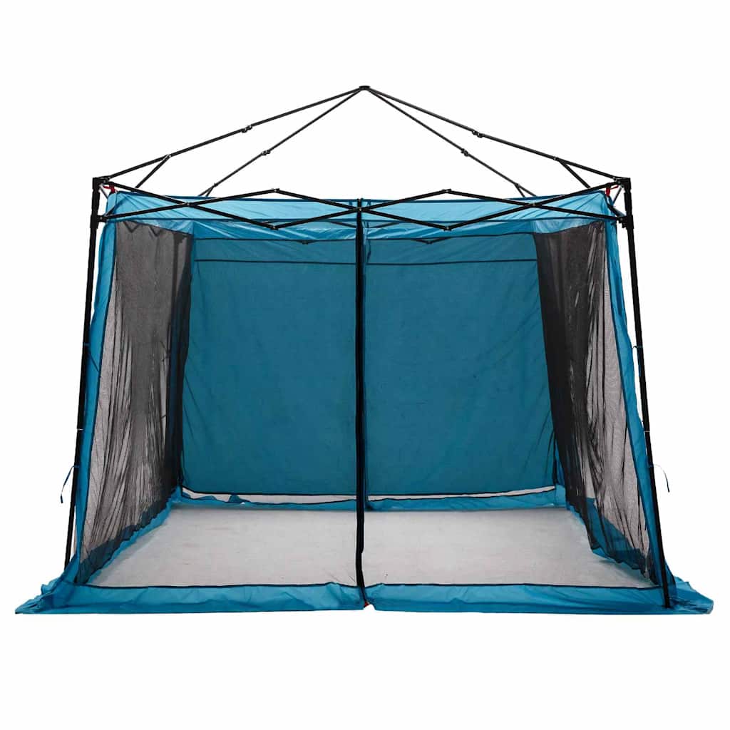 Vidaxl binnentent met dak met opslag blauw 303 x 303 x 196 cm taft