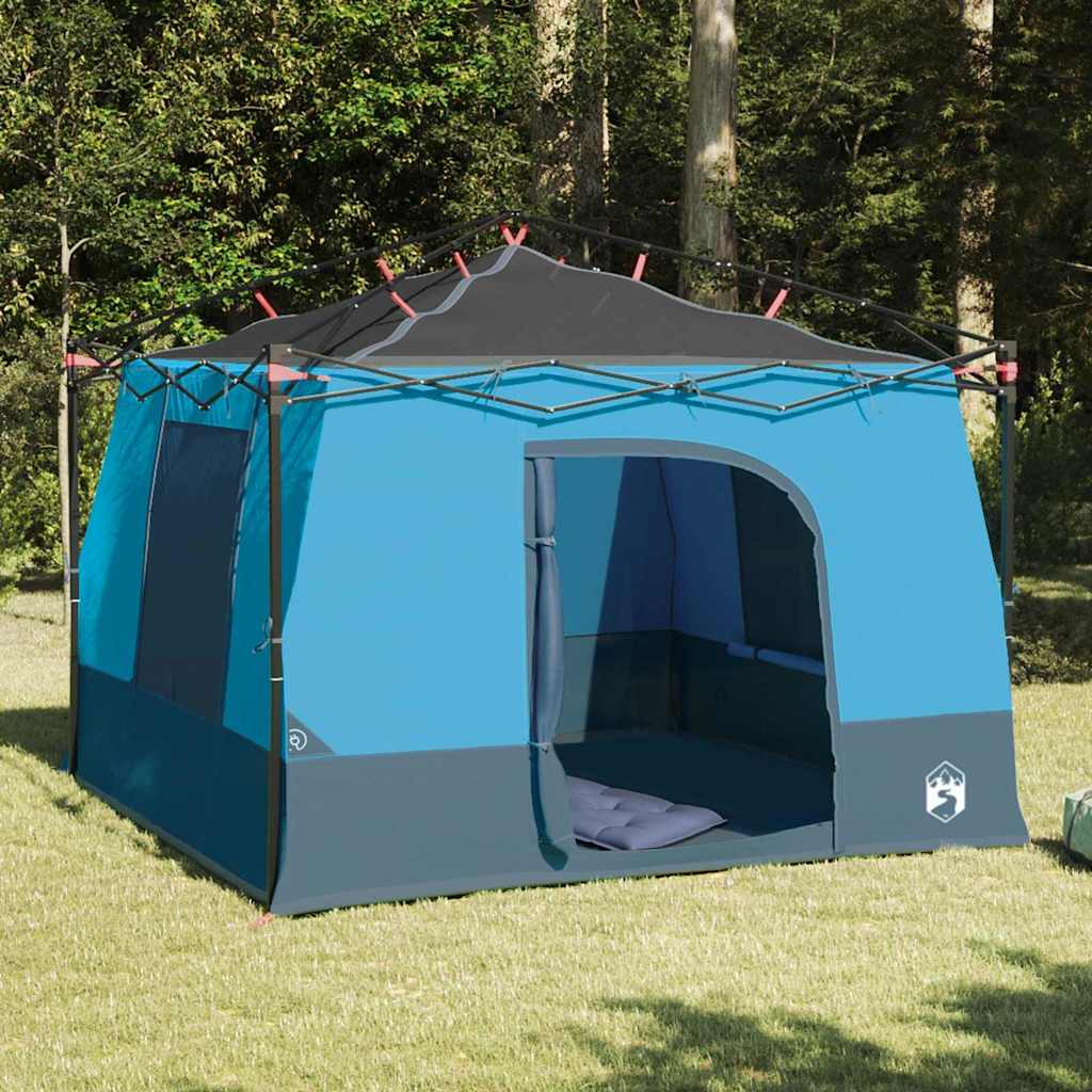 Vidaxx tienda interior con techo con almacenamiento azul 290 x 288 x 234 cm tafetán