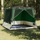Tienda interior vidaxx con techo con almacenamiento tafetán verde 291 x 291 x 240 cm
