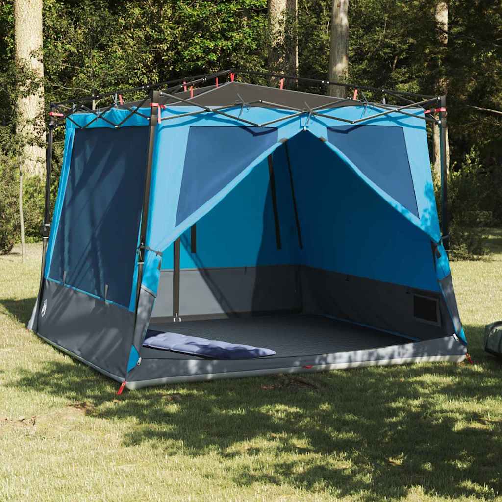 Tenda interna VidaXL con tetto con ripostiglio blu 291 x 291 x 240 cm taffetà