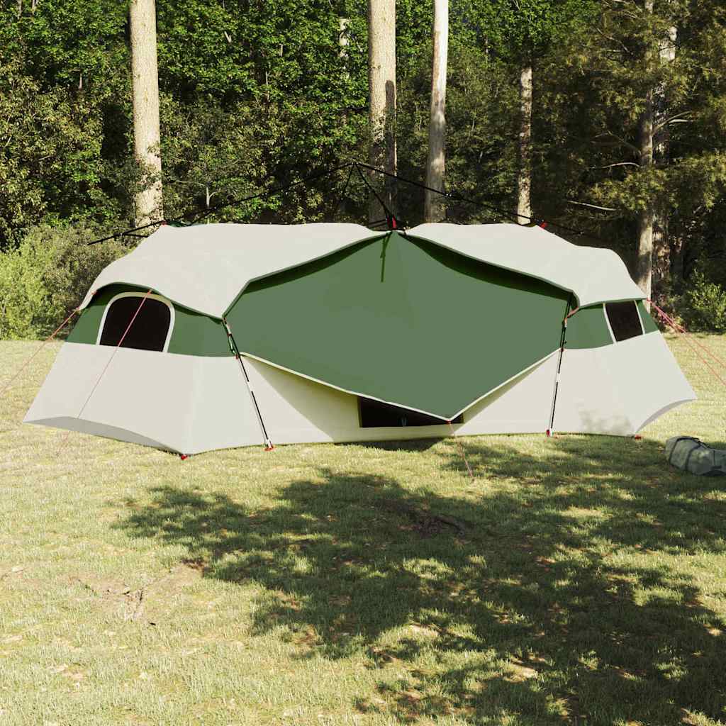 Tenda interna Vidaxx con tetto con ripostiglio verde 520 x 520 x 190 cm taffetà