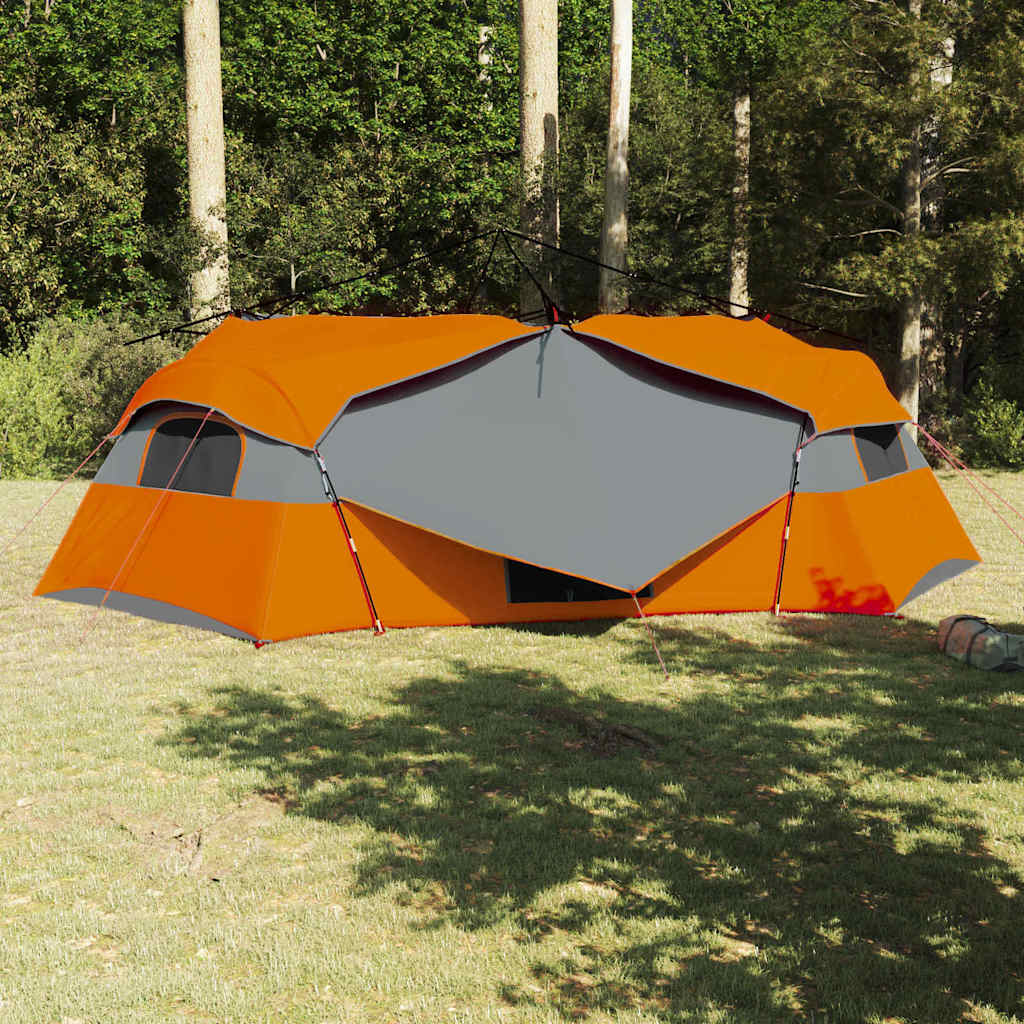 Vidaxl binnentent met dak grijs en oranje 520 x 520 x 190 cm taft