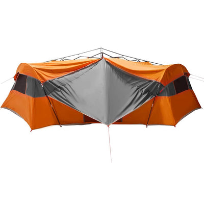 Vidaxl binnentent met dak grijs en oranje 520 x 520 x 190 cm taft