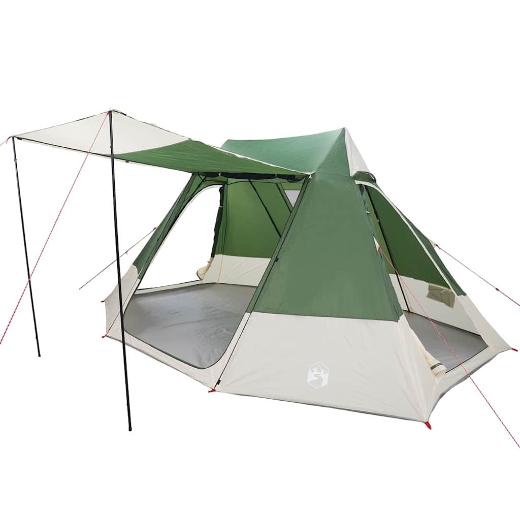 Tienda de campaña VidaXL con techo con almacenaje tafetán verde 482 x 360 x 227 cm