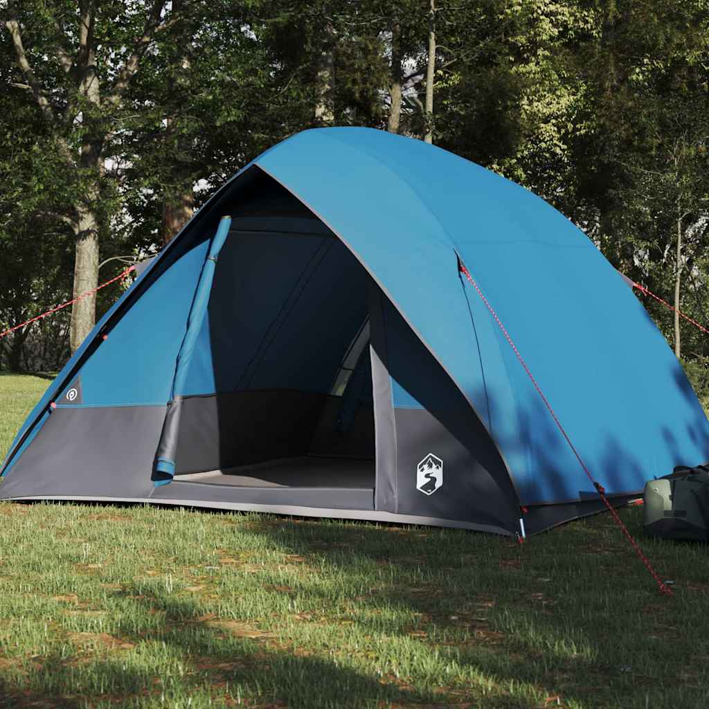 Tenda da campeggio VidaXL con tetto con ripostiglio blu 275 x 230 x 140 cm taffetà