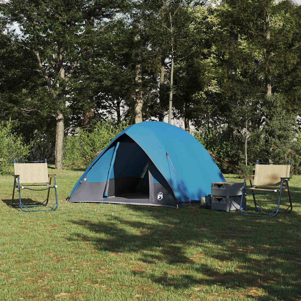 Tenda da campeggio VidaXL con tetto con ripostiglio blu 275 x 230 x 140 cm taffetà